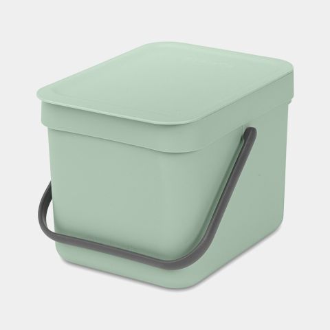 Brabantia 211768 · Pattumiera verde giada con coperchio manuale e manico