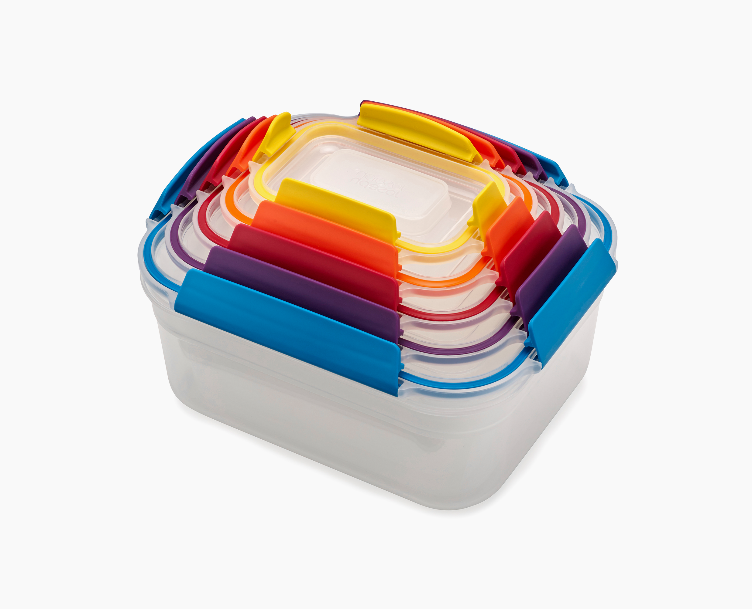 Joseph Joseph 81081 · Five nested containers with multicolour lids