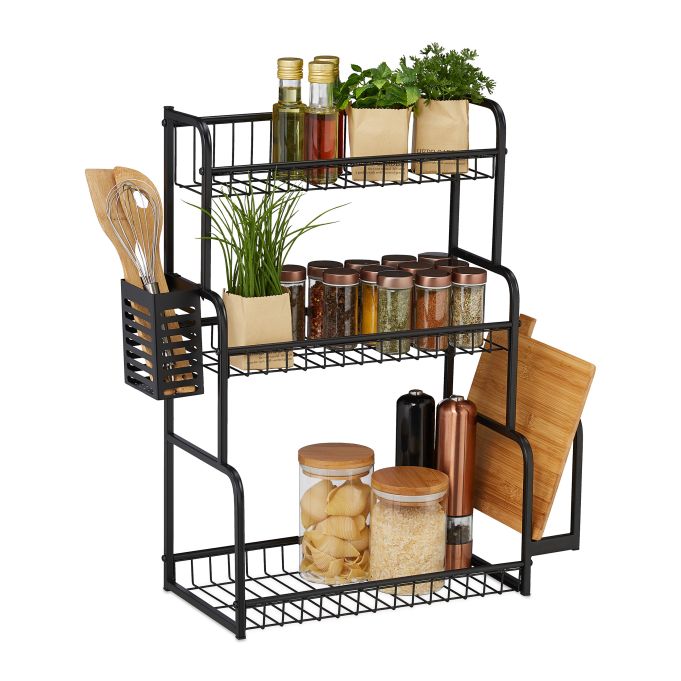 Estantería de cocina para la encimera, referencia Relaxdays 10035383. Imagen del fabricante indicada como creada con IA.