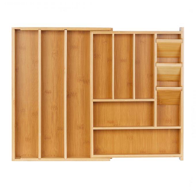 Cubertero ajustable, referencia Relaxdays 10050626. Imagen del fabricante indicada como creada con IA.