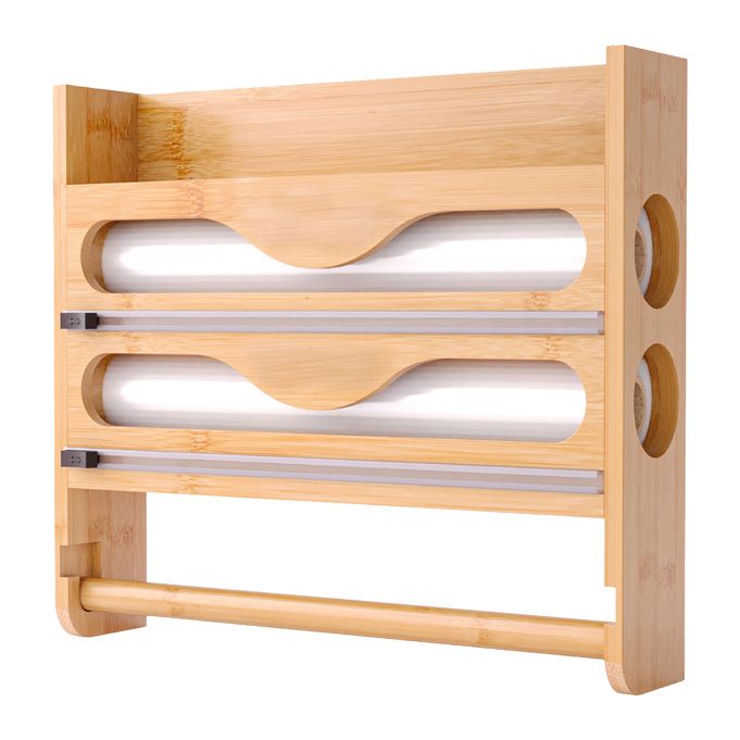 Soporte de pared para papel de cocina, referencia Relaxdays 10051753. Imagen del fabricante indicada como creada con IA.